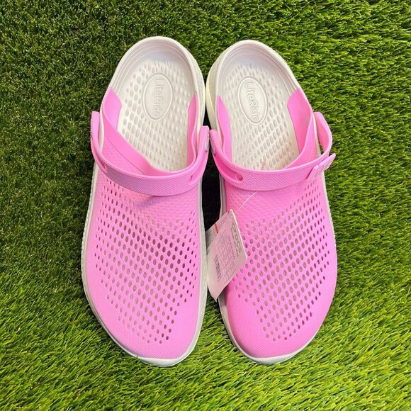 Crocs LiteRide 360 Clog Mens Size 13 Pink White Beach Outdoor Slip On Sandals main image 7